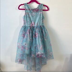 Floral Blue Kids Dress